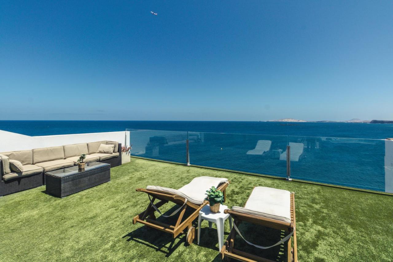 Melenara Beach Avenue Apt Shared Terrace Bagian luar foto